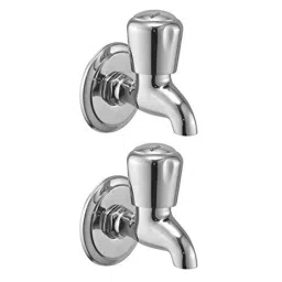 Mysis Croma Brass Chrome Finish Bib Cock with Wall Flange (Pack of 2)-picture-18