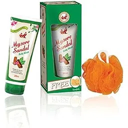 Mysore Sandal Body Wash, 200 ml with Free Loofah | Pamper Your Skin for an Exclusive Glow with Exquisite Fragrance-picture-15