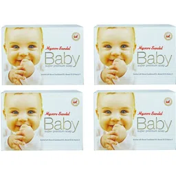 mysore sandal Baby Super Premium Soap 4 x 75 g Packs-picture-15