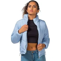 mystify Women Faux Leather Long Jacket Long Quilted Hood Puffer Winter Jacket-picture-30