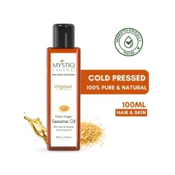 Mystiq Living Extra Virgin Sesame Oil 100% Pure and Organic For Hair, Face & Body-picture-11
