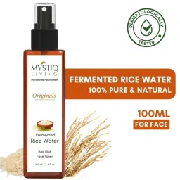 Mystiq Living Fermented Rice Water Face Toner Spray For Korean Glass Skin image 1