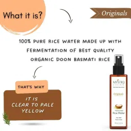 Mystiq Living Fermented Rice Water Face Toner Spray For Korean Glass Skin image 2