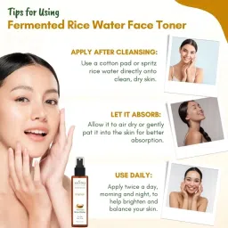 Mystiq Living Fermented Rice Water Face Toner Spray For Korean Glass Skin image 4