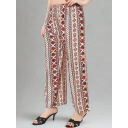 Mytrendzs Women Floral Printed Knitted Ethnic Palazzos-picture-11