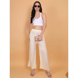 Mytrendzs Women Half Chikankari Embroidered Palazzo-picture-32