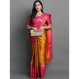 MYURI Woven Design Zari Silk Cotton Handloom Dharmavaram Saree-picture-22