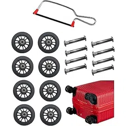 MyViradi Luggage Wheels Only for Replacement and Repair for VIP, Safari, Skybag, Amrican Tourister Suitcases for 8 Wheeler Luggage (8 Wheel+ 1 Cutter)-picture-30