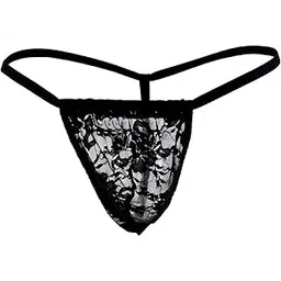 myza Men's Lycra Lace Bulge Pouch G String Thong Underwear-picture-54