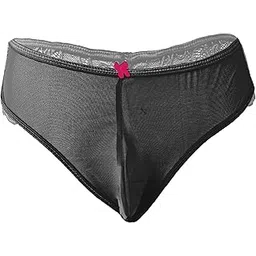 myza Men's Nylon Lace Half Coverage Thong Underwear-picture-55