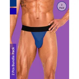 MYZA Pack of 2 Mid-Rise Thongs Briefs-picture-20