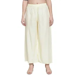 N-Gal Cream Flared Fit Palazzos-picture-14