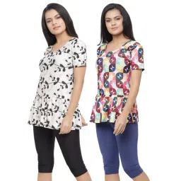 N-Gal Multicolor Printed Swimsuit (Pack Of 2)-picture-14