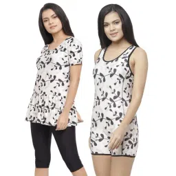 N-Gal Multicolor Printed Swimsuit (Pack Of 2)-picture-33