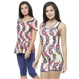 N-Gal Multicolor Printed Swimsuit (Pack Of 2)-picture-11