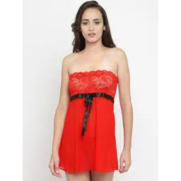 N-Gal Red Strapless Baby Doll-picture-38