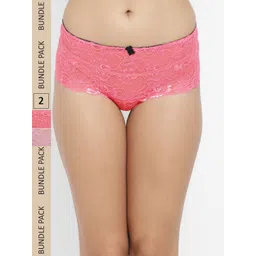 N-Gal Women Pack Of 2 Solid Lace Boy Short-picture-38