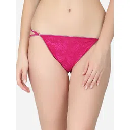 N-Gal Women Printed Laced Thong Briefs-picture-17