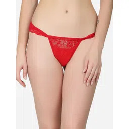 N-Gal Women Self Design Laced Thong Briefs-picture-37