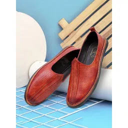 N N Creation Men Woven Design Mojaris-picture-0