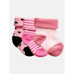N2S NEXT2SKIN Infant Kids Pack Of 3 Patterned Ankle Length Cotton Socks-picture-16