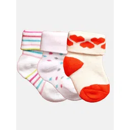 N2S NEXT2SKIN Infants Pack Of 3 Patterned Cotton Ankle Length Socks-picture-26
