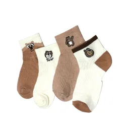 N2S NEXT2SKIN Kids Pack Of 4 Patterned Ankle-Length Socks-picture-19