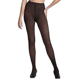 n2s next2skin NEXT2SKIN Women Fake Translucent Dual-Tone Pantyhose Stockings(Black, One Size)-picture-49