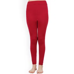 N2S NEXT2SKIN Women Maroon Fleece Regular Fit Warm Thermals Bottoms-picture-40