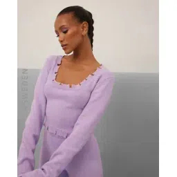 na-kd Scoop-Neck Pullover with Ribbed Hems-picture-37