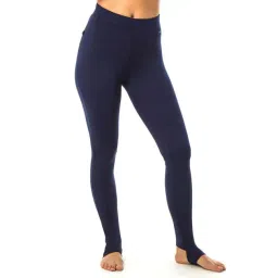 NABAIJI By Decathlon Navy Blue Plain Swimming Leggings-picture-32