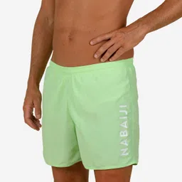 nabaiji Men's swimming shorts - Swimshort 100 Basic - Green White-picture-17