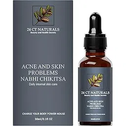 Nabhi chikitsa Belly Button Oil For Acne and Skin Problems -24Ct Natural Oils (30 ml) | Ayurvedic blend of herbs & coldpress oils, manjistha, Bakuchi, jojoba oil, neem ark | For oily skin, pigmentation, acne & pimples | Healthy skin solution.-picture-11