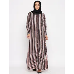 NABIA Women  Striped Burqa-picture-37