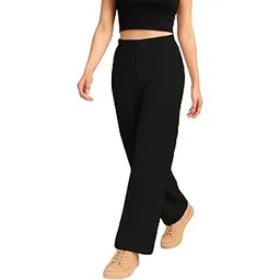 nachu Women’s Rib Textured Straight Fit Parachute Cargo Pants | High Waist Stretchable Trousers for Casual & Office Wear | Daily & Travel use-picture-42