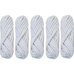 nada The GANGA Handpicked Pure Cotton Strings for Dori Ethnic Indian Dresses, Pajama, Lehenga, Saree Petticoat, Salwars, Patiala, Chudidars (Larges 60 meters) - Pack of 5 Thread-picture-15