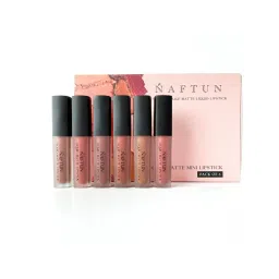 NAFTUN BEAUTY Liquid Matte Mini Lipstick Pack Of 6-picture-20