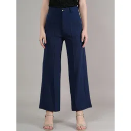 Naida Women Comfort Loose Fit Easy Wash Trousers-picture-29