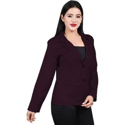 naida Women Solid Single Breasted Casual, Festive, Formal, Party, Sports, Wedding, Lounge Wear Blazer-picture-17