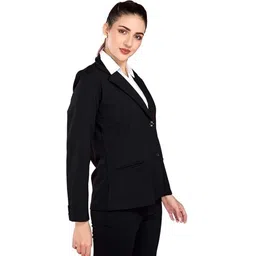 naida Women Solid Single Breasted Formal, Casual Blazer-picture-20