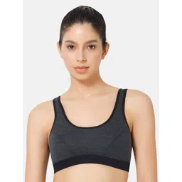 NAIDU HALL Full Coverage Non Padded Cut and Sew Cotton Workout Bra - All Day Comfort-picture-24