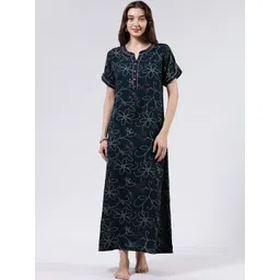 NAIDU HALL Printed Maxi Nightdress-picture-33