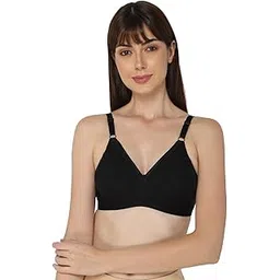 naidu hall Women's Cotton Brassiere | Non-Padded | Non-Wired | Full Coverage | Laced Neckline Regular Bra | 1 Piece-picture-29