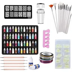 Nail Art Tools All in one Complete Nail Art Kit for Home use , Learners & Professional combo of 183 Pcs-picture-44