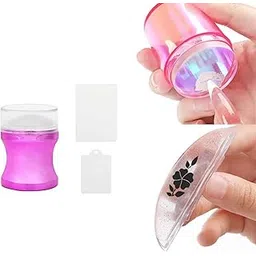 NAILWIND Nail Art Stamper, 3Pcs Clear Silicone Stamping Jelly with Scraper, Nail Art Stamping Stamper Scraper, Nail Stamp French Manicure Kit Suitable for DIY Together with Gel Nail Polish Art Tips Printing Tool Kit-picture-31