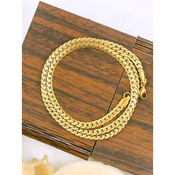 NAKABH Men Gold-Plated Stainless Steel Chain Necklace-picture-14