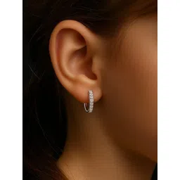 Nakoda Art Jewellery Unisex White Oval Studs Earrings-picture-39