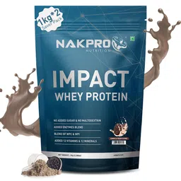 Nakpro Impact Whey Protein,  2.2 lb  Cookies & Cream (Pack of 2) -picture-26