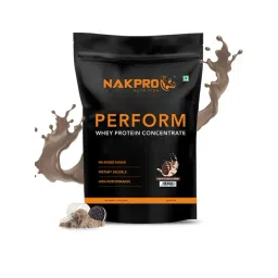 Nakpro Perform Whey Protein Concentrate Cookies & Cream Flavour Supplement Powder - 1Kg-picture-193