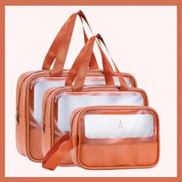 namaah enterprise Women Orange Cosmetic Bag-picture-23